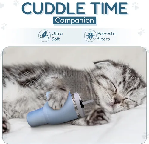 Miniatura 6 de PUPROAR Kitty Cup Juguete de Hierba Gatera - Juguete de Regalo para Gatos de Navidad y Cumpleaños con Hierba Gatera y Crujido, Divertido Relleno