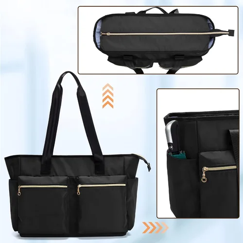 Miniatura 24 de Damero Bolsa de enfermera con funda para laptop para el trabajo y el cuidado del hogar, estudiantes de medicina