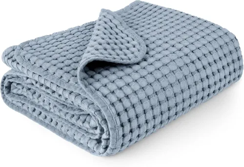 Miniatura 10 de Konssy Manta de Bebé de Gofre - Suave y Acogedora Manta de Arrullo para Guardería, Manta Ligera para Niños Pequeños para Niños y Niñas, Ideal