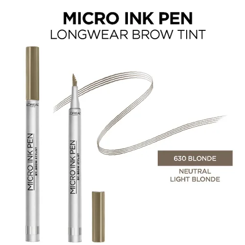 Miniatura 9 de L'Oreal Paris Micro Ink Pen de Brow Stylist, tinte de cejas de larga duración, efecto similar al cabello, hasta 48 horas de uso, punta de peine