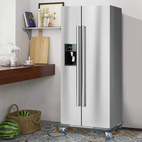 Miniatura 7 de SPACECARE Soporte para Mini Nevera Mueble Carretilla Móvil con 4 Ruedas con Seguro - Base Ajustable Soporte para Refrigerador Lavadora Carrito Móvil