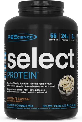 Miniatura 32 de PEScience Select Protein Powder, mezcla de suero y caseína, proteína limpia en polvo para mujeres y hombres, baja en calorías, baja