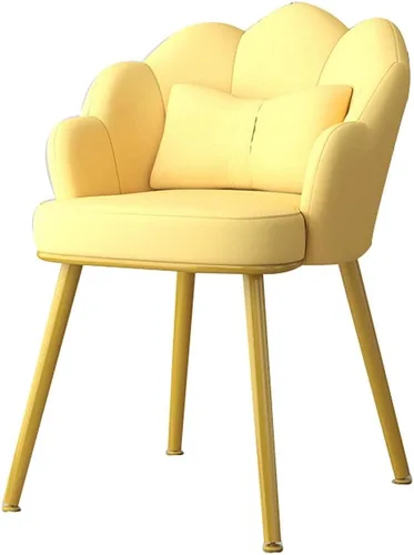 Miniatura 9 de Modern Dining Chair Modern Leather Dining Chairs,Dressing Table Chair with Metal Chair Legs Kitchen Bedroom Marriage Room Balcony Sofa Chair-Green