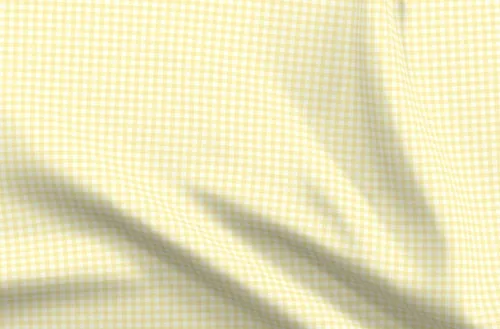 Spoonflower Tela – Pálido Sunshine Gingham Amarillo Limón Cuadros Impreso en Tela Gasa Cuarto Grasa – Coser Moda Vestidos Decoración del Hogar