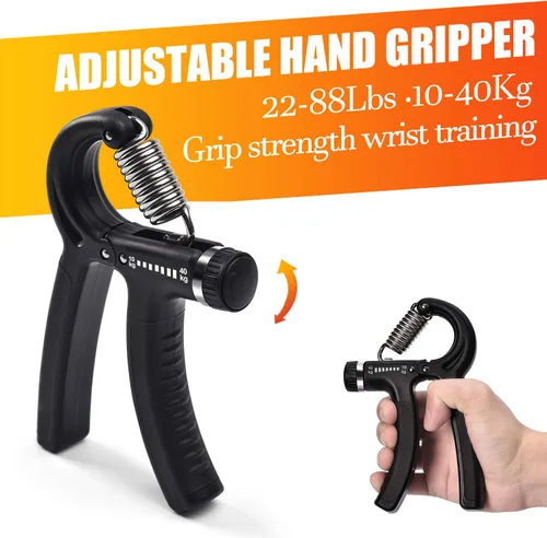 Miniatura 2 de Hand Grip Strengthener 7 Pack Adjustable Hand Gripper, Finger Stretcher Resistance Extensor Bands, Finger Exerciser, Grip Strength Ring & Stress