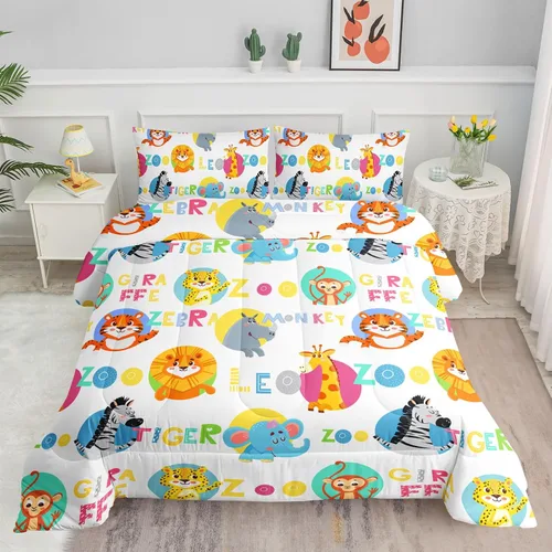 Miniatura 23 de Juego de ropa de cama Kawaii de fresa para niñas, juego de ropa de cama con patrón de cuadrícula rosa con 1 edredón y 2 fundas de almohada