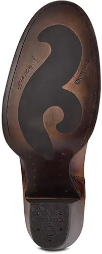 Miniatura 6 de Cuadra Botas vaqueras de moda para mujer, color dorado, cuero de vacuno, hechas a mano, tallas de 6 a 9.5, Marrón