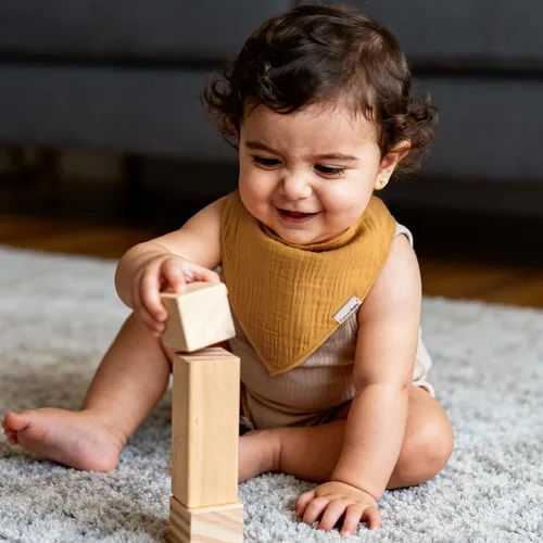 Miniatura 4 de egmao baby Baberos de muselina para babear y dentición, paquete de 10 baberos para niños y niñas, 100% algodón suave para bebés, recién nacidos