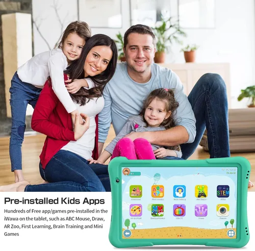 Miniatura 4 de PRITOM Tableta para niños de 10 pulgadas Android 14, 32GB, Quad-Core, 6000mAh, pantalla IPS HD grande, WiFi 6, cámara dual, Bluetooth, tableta
