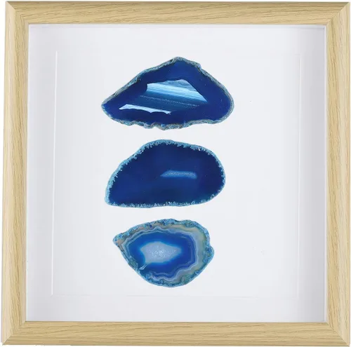 Rockcloud Rodaja de ágata enmarcada de 8.8 pulgadas, geoda de ágata natural, decoración de pared, sala de estar, dormitorio, boda, arte de pared,