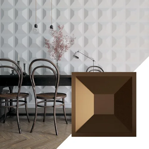 Miniatura 26 de Ekena Millwork 11 7/8 pulgadas de ancho x 11 7/8 pulgadas de alto, Diane EnduraWall Panel decorativo de pared 3D, rosa champán