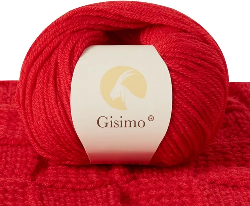 Miniatura 29 de 100% lana merino para tejer y ganchillo, hilo lujoso y suave de 6 cabos para tejer y crochet a mano, 1.76 oz/50 g, 127 yardas/116 metros