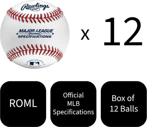 Miniatura 3 de Rawlings ESPECIFICACIONES DE GRANDES LIGAS Béisbol 12