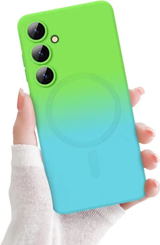 Miniatura 32 de Newseego Funda magnética para Samsung Galaxy S22 5G, funda de silicona líquida suave de lujo, antiarañazos, a prueba de golpes, protector completo
