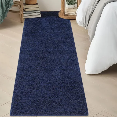 Miniatura 8 de Fashionwu Alfombra grande esponjosa de 5 x 8 pies, alfombra de felpa para sala de estar, guardería, antideslizante, alfombra mullida para decoración