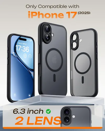 Miniatura 250 de TOCOL Funda para iPhone 11, compatible con Magsafe, protección completa de cámara, imanes integrados, protección contra caídas, funda translúcida