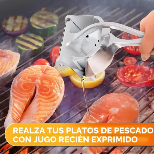 Miniatura 8 de Exprimidor manual con mango ergonómico y resistente, boquilla para verter sin desorden, exprimidor de mano de aleación de aluminio Capacidad
