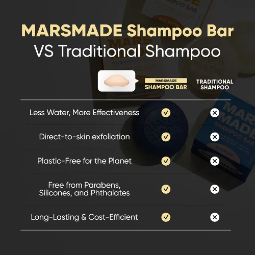 Miniatura 5 de Barra de champú de árbol de té MARS MADE 2.0 - Jabón de baño sólido y champú para el cabello natural hidratante y humectante para el exceso de Árbol