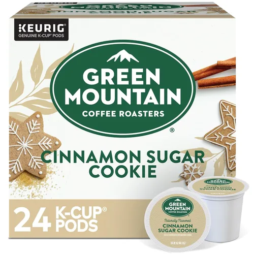 Miniatura 78 de Green Mountain Coffee Selecciones Estacionales de Café Galleta de Canela y Azúcar por Servicio Keurig K-Cup Pods, Café Tueste Claro, 12
