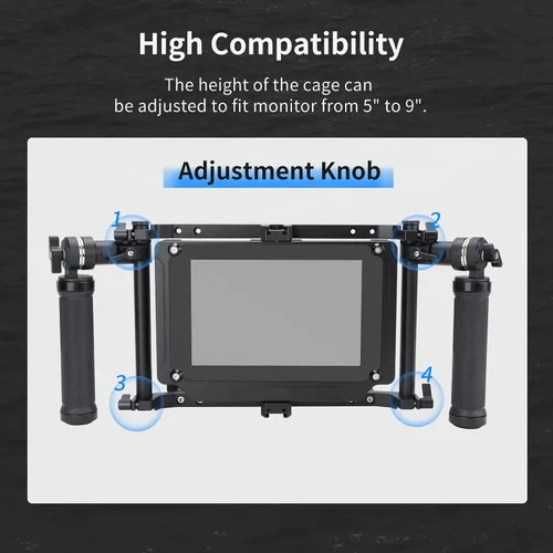 Miniatura 3 de Nitze JSQ-002 - JSQ-002 - Jaula universal para monitor LCD de hasta 9 pulgadas