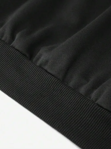 Miniatura 4 de Floerns Sudadera con capucha de manga larga con estampado gráfico de corazón para niñas