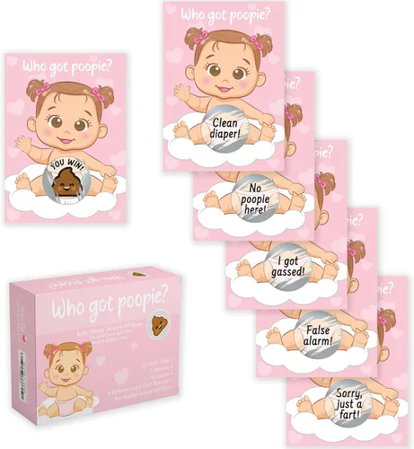 Miniatura 15 de Party Hearty Deliciosa diversión para baby shower – 50 divertidos arañazos de Poopie – Ideal para todos los géneros