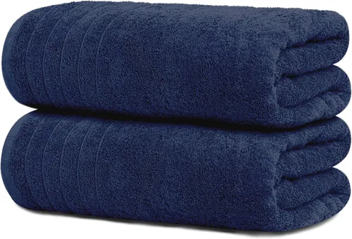 Miniatura 16 de Tens Towels - Paquete de 2 sábanas de baño extra grandes de 35 x 70 pulgadas, 100% algodón, más grandes y más ligeras, secan más rápido, súper Negro