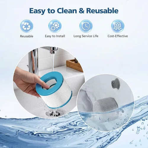 Miniatura 3 de Filtro para bañera de hidromasaje compatible con todas las tinas de hidromasaje RELX, filtros de piscina, repuesto de filtro de spa, cartuchos