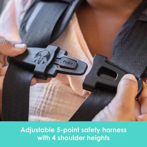 Miniatura 10 de Baby Trend Hybrid SI 3 en 1 - Asiento de coche con refuerzo de combinación con protección contra impactos laterales, Dash Orchid Orquídea Dash
