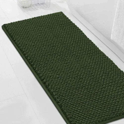 Miniatura 13 de Turquoize Alfombras de baño de felpilla antideslizante para baño, 17 x 24 pulgadas, extra suaves y absorbentes, lavables a máquina, perfectas