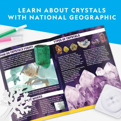 Miniatura 6 de National Geographic - Kits de manualidades para niños – Kit de cultivo de cristal – Cultiva un jardín de cristal en solo 6 horas, artesanía