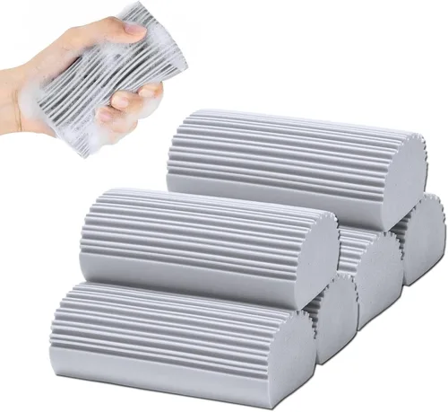 Paquete de 6 esponjas limpiadoras húmedas quitapolvo, esponja quitapolvo para limpieza doméstica, esponja reutilizable de limpieza doméstica para