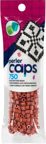 Miniatura 23 de Perler 80-16107 Solid-Top Cap Perler Beads, Bronceado, 750 piezas
