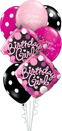 Miniatura 12 de Qualatex Caja de 7 piezas de ramo de globos, círculos de primer cumpleaños Stars-Boy