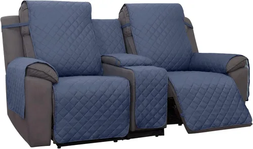 Miniatura 13 de PureFit Funda de Sofá de Dos Plazas Reclinable Reversible Resistente al Agua - Protector de Muebles Antideslizante para Reclinable de 2 Asientos