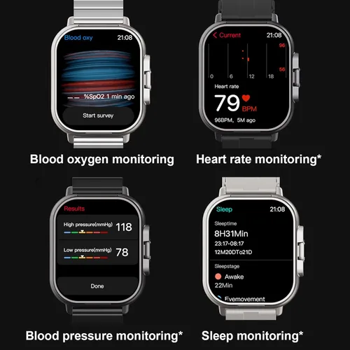 Miniatura 6 de Reloj inteligente con auriculares, pantalla HD de 2.01 pulgadas, reloj inteligente 2 en 1 con más de 100 modos deportivos rastreador de fitness