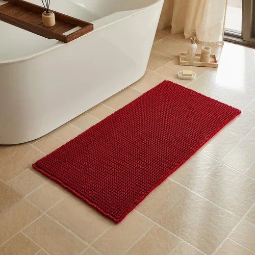 Miniatura 49 de Triohero Tapete de baño con diseño de gofre, tapete de baño pequeño y bohemio, antideslizante, lavable, ultra suave, súper absorbente, de secado