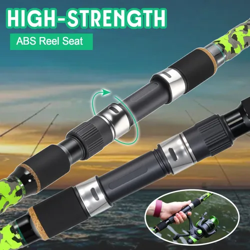 Miniatura 6 de Sougayilang Surf – Caña de pescar giratoria de carbono para surf, de viaje, M/MH, caña de pescar de 3 piezas, 9'/10'/11'/12