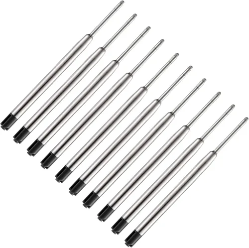 Recambios para bolígrafos, 3.9 pulgadas de tinta negra, repuesto de tinta de repuesto para bolígrafo Parker Pen táctico (paquete de 10)