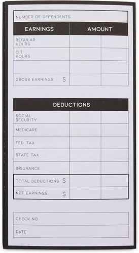 Miniatura 4 de Stockroom Plus Tarjetas semanales de tiempo triples para empleados para contabilidad, tamaño de bolsillo (5 x 8 pulgadas, 200 unidades)