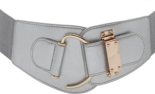 Miniatura 48 de TFJ - Cinturón ancho de moda para mujer, cintura alta, hebilla de gancho de metal dorado, talla XS, S, M, L, XL