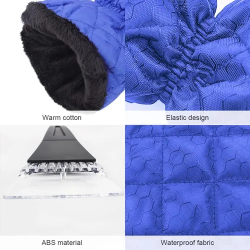 Miniatura 3 de Fekey&JF - Guante raspador de hielo para coche, removedor de nieve impermeable, guantes raspadores de nieve con acolchado cálido y agarre cómodo