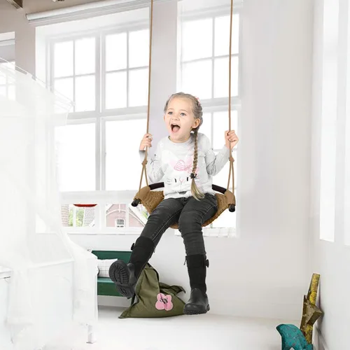 Miniatura 7 de JKsmart Columpio para niños pequeños, columpio para niños, juego de columpios seguros para niños, perfecto para interiores, exteriores, patio