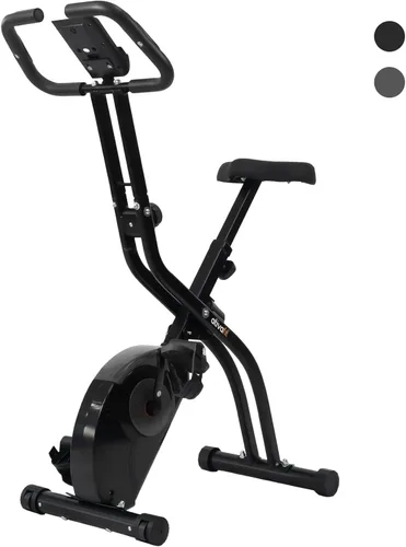 Miniatura 11 de ATIVAFIT Bicicleta de ejercicio plegable fitness para interiores, bicicleta de ciclismo magnética 3 en 1 vertical y reclinada con bandas de Negro