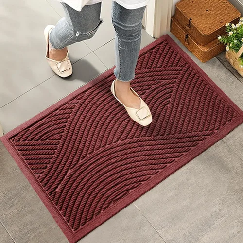 Miniatura 18 de HIYARD Tapete resistente para puerta delantera, absorbente, resistente a la suciedad y a la suciedad, para interiores y exteriores, resistente a