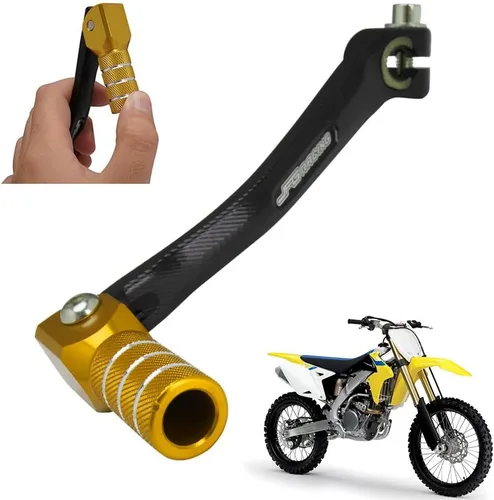 Miniatura 11 de JFG RACING Palanca de cambio plegable para motocicleta, pedal CNC universal para CRF XR RM KX KLX TTR PW SSR Apollo TAO TAO SDG 50cc - 125cc Dirt