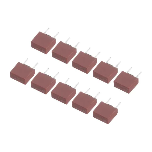 Miniatura 7 de uxcell 30pcs DIP montado en miniatura cuadrado lento golpe micro fusible para piezas electrónicas PCB LCD reparación, T1A 1A 250V, rojo