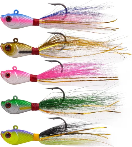 Miniatura 7 de Señuelos de pesca de agua salada, señuelos de pesca de cola de buque, señuelo de pesca de surf, señuelo de pesca de natación, anzuelo para lubina