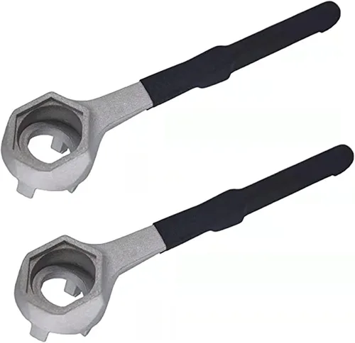 Miniatura 8 de Llave de tambor de aluminio WINTOWIN, llave de tapón, herramienta para abrir barriles de 10, 15, 20, 30 y 55 galones, se ajusta a tapas de bung