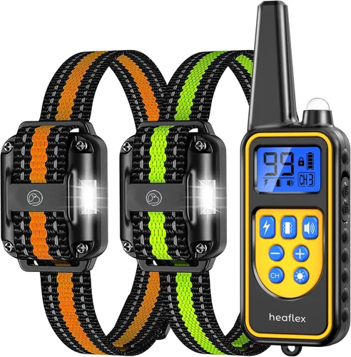 Miniatura 11 de Collar Eléctrico de Entrenamiento para Perros con Control Remoto 500M, E-Shock, Modos de Entrenamiento Seguros, Collares Recargables Impermeables
